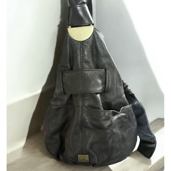 Vintage KOOBA  Large Soft Lambs Leather Shoulder Tote Boho Bag Carryall - Picture 3 of 8